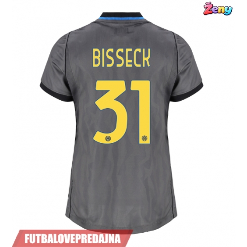 Lacne Ženy Futbalové dres Inter Milan Yann Bisseck #31 2026-27 Krátky Rukáv - Tretina